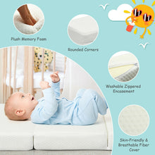 Load image into Gallery viewer, Tri-Fold Soft Play Mattress Pad with Carry bag
