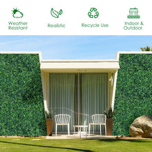 Load image into Gallery viewer, 12 Pieces Artificial Boxwood Panels for Wedding Decor Fence Backdrop
