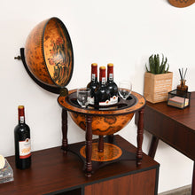 Load image into Gallery viewer, 23 Inch Globe Wine Bar Stand for Dining Room and Living Room-Coffee
