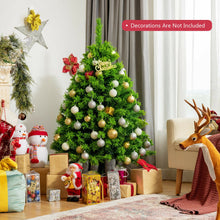 Load image into Gallery viewer, Snow Flocked Artificial Christmas Tree with Metal Stand-4.5 ft

