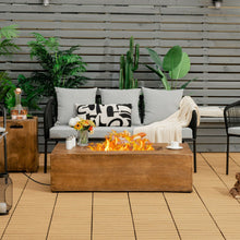 Load image into Gallery viewer, 48 x 27 Inch Outdoor Gas Fire Pit Table 50 000 BTU with Lava Rocks and Cover
