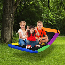 Load image into Gallery viewer, 700lb Giant 60 Inch Skycurve Platform Tree Swing for Kids and Adults-Multicolor
