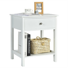 Load image into Gallery viewer, Wooden Storage Shelf for Bedroom and Living Room with Drawer-White
