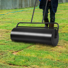 Load image into Gallery viewer, 36 x 12 Inch Tow Lawn Roller Water Filled Metal Push Roller-Black
