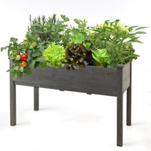 Load image into Gallery viewer, Wooden Raised Vegetable Garden Bed Elevated Grow Vegetable Planter-Gray
