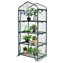 Load image into Gallery viewer, Mini Greenhouse with PVC Cover 4-Tier Portable Warm House
