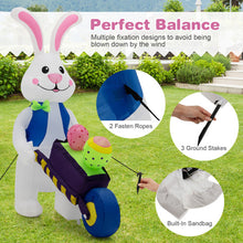 Load image into Gallery viewer, Inflatable Easter Rabbit Decoration with Pushing Cart

