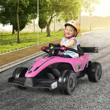 Load image into Gallery viewer, 12V Kids Ride on Electric Formula Racing Car with Remote Control-Pink
