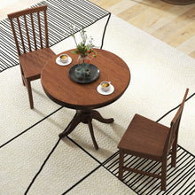 Load image into Gallery viewer, 3 Pieces Wooden Dining Table and Chair Set for Cafe Kitchen Living Room

