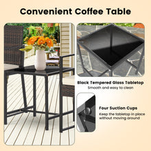 Load image into Gallery viewer, 3 Pieces Modern Heavy Duty Patio Furniture Set with Coffee Table-Off White
