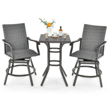 Load image into Gallery viewer, 3 Pieces Swivel Bar Set with 4D Air Fiber Cushion
