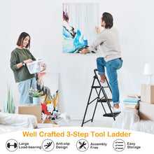 Load image into Gallery viewer, 2-Step/3-Step Ladder with Wide Anti-Slip Pedal-3-Step
