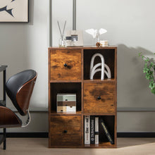 Load image into Gallery viewer, 3-Tier Bookshelf with Anti-toppling Device for Living Room-Brown
