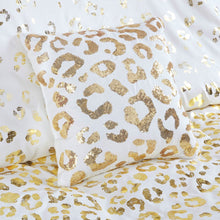 Load image into Gallery viewer, Intelligent Design Lillie 100% Polyester Brushed Metallic Printed Duvet Cover Set - Twin/Twin XL - Ivory/Gold ID12-1868 By Olliix
