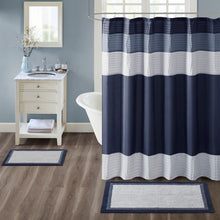 Load image into Gallery viewer, Madison Park Amherst 100% Cotton Tufted Bath Rug- Navy MP72-6206 By Olliix
