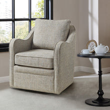 Load image into Gallery viewer, Madison Park Brianne Brianne Wide Seat Swivel Arm Chair- Grey Multi MP103-0985 By Olliix
