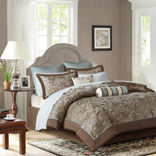 Load image into Gallery viewer, Madison Park Aubrey 12 Piece Complete Bed Set -Queen MP10-115 By Olliix

