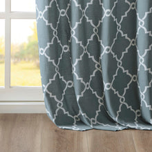 Load image into Gallery viewer, Madison Park Fretwork Print Window Curtain -108" Panel MP40-2026 By Olliix
