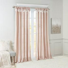 Load image into Gallery viewer, Madison Park Emilia 100% Polyester Twist Tab Lined Window Curtain MP40-6324 By Olliix
