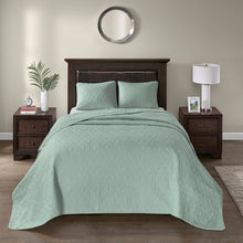 Load image into Gallery viewer, Olliix Quebec 100% Polyester Solid Reversible Bedspread Set By Madison Park MP13-6444
