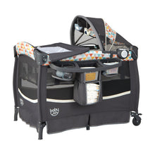 Load image into Gallery viewer, 3-in-1 Portable Baby Playard with Storage Rack and Carry Bag-Yellow
