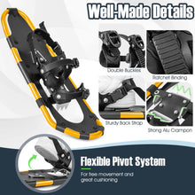 Load image into Gallery viewer, 4-in-1 Lightweight Terrain Snowshoes with Flexible Pivot System-21 inches
