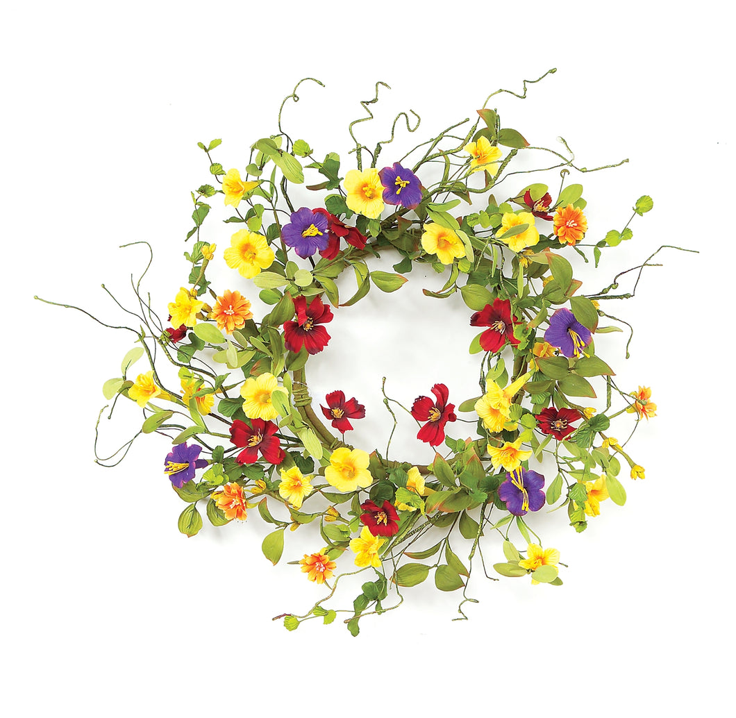 Summer Garden Trumpet Wreath 20