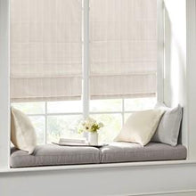 Load image into Gallery viewer, Madison Park Galen 100% Polyester Basketweave Room Darkening Roman Shade MP40-6547 By Olliix
