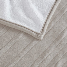 Load image into Gallery viewer, Fleece To Sherpa Heated Blanket - Twin ST54-0110 By Olliix
