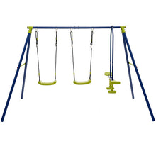 Load image into Gallery viewer, 440 Pounds Kids Swing Set with Two Swings and One Glider
