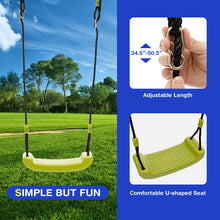 Load image into Gallery viewer, 440 Pounds Kids Swing Set with Two Swings and One Glider

