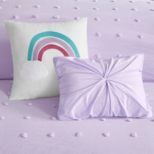 Load image into Gallery viewer, Urban Habitat Kids Callie 100% Cotton Jacquard Pom Pom 5Pcs Comforter Set - Full/Queen - Lavender UHK10-0127 By Olliix
