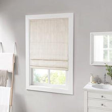Load image into Gallery viewer, Madison Park Galen 100% Polyester Basketweave Room Darkening Roman Shade MP40-6548 By Olliix
