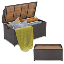 Load image into Gallery viewer, 45 Gallon Outdoor Storage Bench with Zippered Liner
