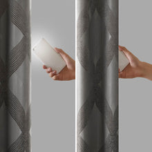 Load image into Gallery viewer, Bentley Ogee Knitted Jacquard Total Blackout Panel SS40-0064 By Olliix
