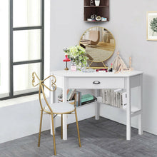 Load image into Gallery viewer, Corner Wooden PC Laptop Computer Desk-White
