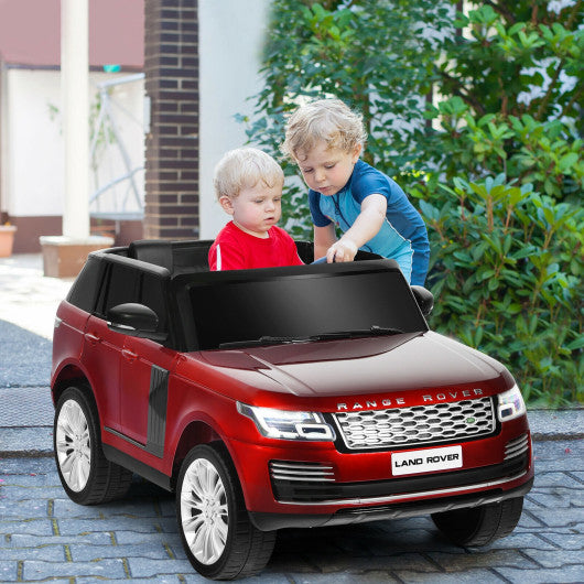 24V 2-Seater Licensed Land Rover Kids Ride On Car with 4WD Remote Control-Red