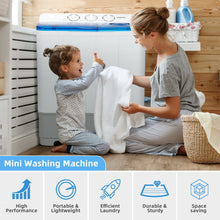 Load image into Gallery viewer, 2-in-1 Portable 22lbs Capacity Washing Machine with Timer Control-Blue
