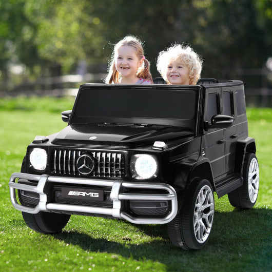 12V 2 Seats Kids Licensed Mercedes Benz G63 Ride On Car-Black