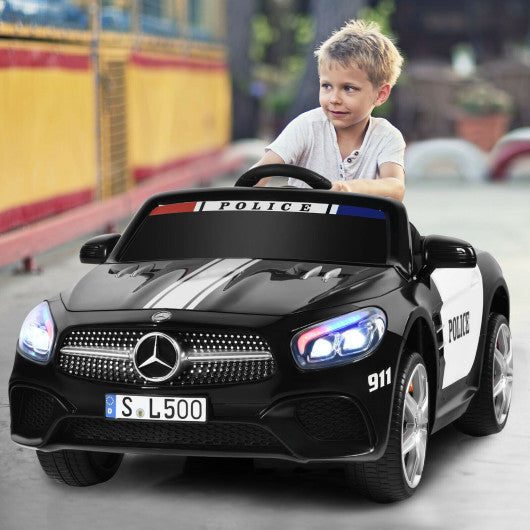 12V Mercedes-Benz SL500 Licensed Kids Ride On Car with Remote Control-Black