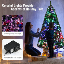 Load image into Gallery viewer, 6 Feet Pre-lit Fiber Optic Artificial Christmas Tree with 617 Branch Tips
