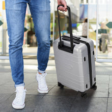 Load image into Gallery viewer, 20 Inch Expandable Luggage Hardside Suitcase with Spinner Wheel and TSA Lock-Silver
