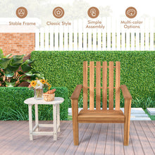 Load image into Gallery viewer, Outdoor Durable Patio Acacia Wood Adirondack Lounge Armchair-Natural
