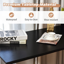 Load image into Gallery viewer, 5.5 Inch L-shaped Computer Desk with Bookshelf-Black
