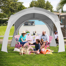 Load image into Gallery viewer, 11 x 11 Feet Patio Sun Shade Shelter Canopy Tent Portable UPF 50+ Outdoor Beach-White
