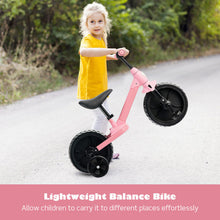 Load image into Gallery viewer, 4-in-1 Kids Training Bike Toddler Tricycle with Training Wheels and  Pedals-Pink
