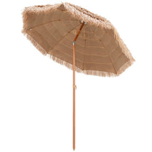 Load image into Gallery viewer, 7.2 Feet Patio Thatched Tiki Umbrella Hawaiian Hula Beach Umbrella
