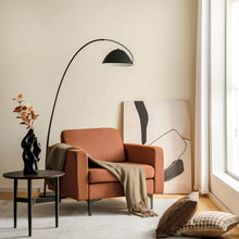 Load image into Gallery viewer, 3-Seat Sectional Sofa Couch with Armrest Magazine Pocket and Metal Leg-Orange
