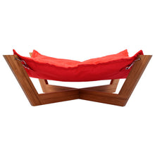 Load image into Gallery viewer, Pet Hammock Bed Dog Nap Mat Cat Sleeping Pad  Bamboo Lounge-Light Blue
