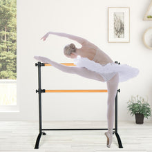 Load image into Gallery viewer, 4 Foot Portable  Freestanding Double Ballet Barre-Black
